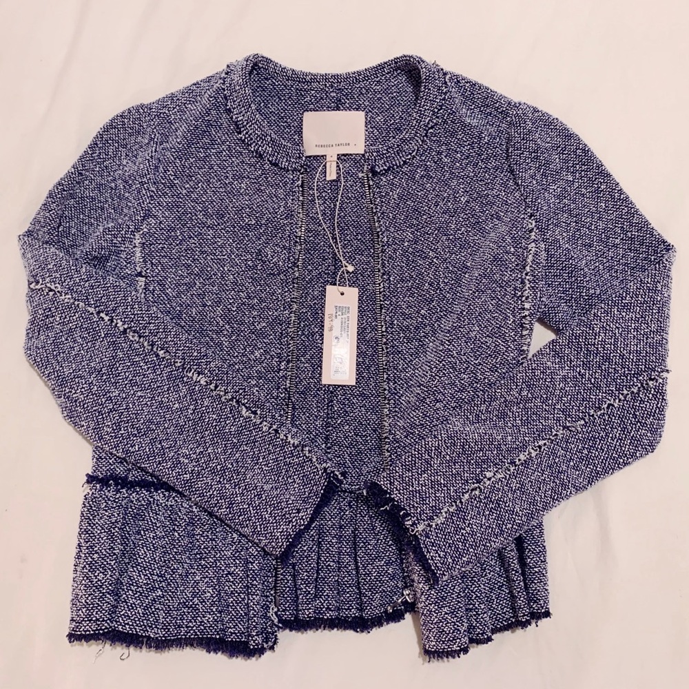 Rebecca Taylor Tweed Peplum Jacket Size 4